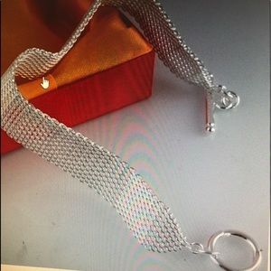 Sterling silver mesh bracelet